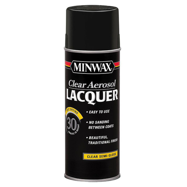 Minwax Lacquer Clear Aerosol Semi-Gloss 15205